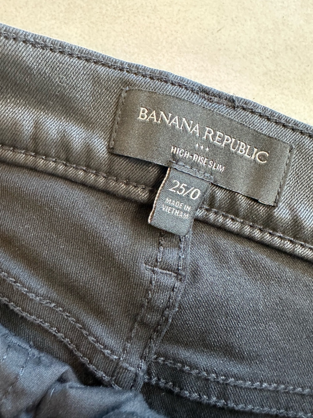 Banana Republic Women's Coated Skinny Jeans in Black - Picture 2 of 2